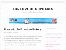 Tablet Screenshot of forloveofcupcakes.com